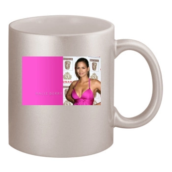 Halle Berry 11oz Metallic Silver Mug