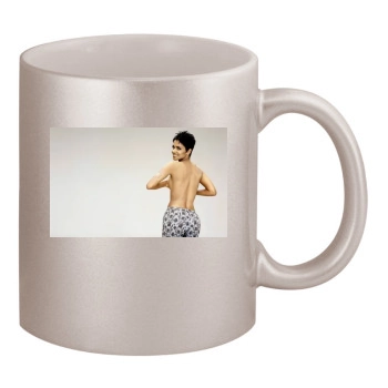 Halle Berry 11oz Metallic Silver Mug