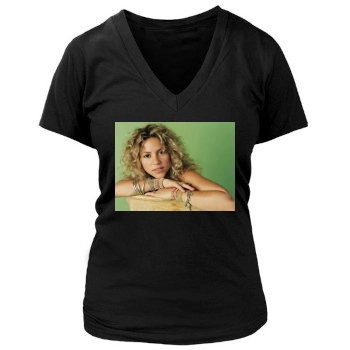 Shakira Women's Deep V-Neck TShirt