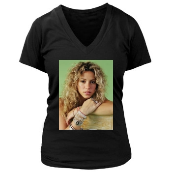 Shakira Women's Deep V-Neck TShirt