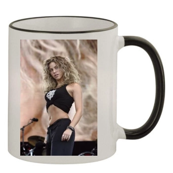 Shakira 11oz Colored Rim & Handle Mug