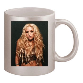 Shakira 11oz Metallic Silver Mug