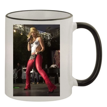 Shakira 11oz Colored Rim & Handle Mug