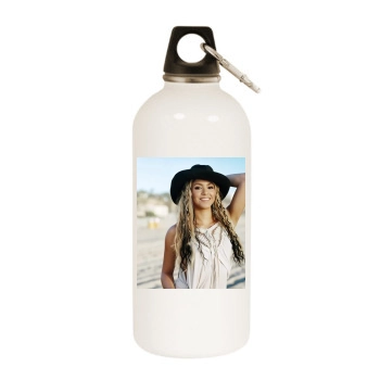 Shakira White Water Bottle With Carabiner