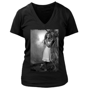 Shakira Women's Deep V-Neck TShirt