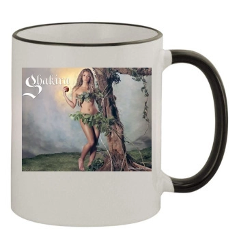 Shakira 11oz Colored Rim & Handle Mug