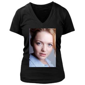 Hannah Spearritt Women's Deep V-Neck TShirt