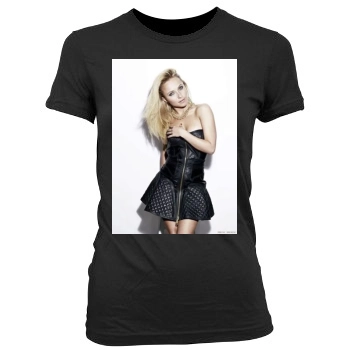 Hayden Panettiere Women's Junior Cut Crewneck T-Shirt