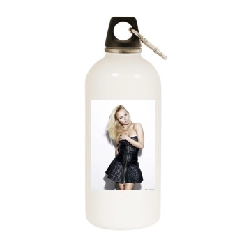 Hayden Panettiere White Water Bottle With Carabiner