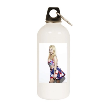 Hayden Panettiere White Water Bottle With Carabiner