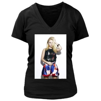 Hayden Panettiere Women's Deep V-Neck TShirt