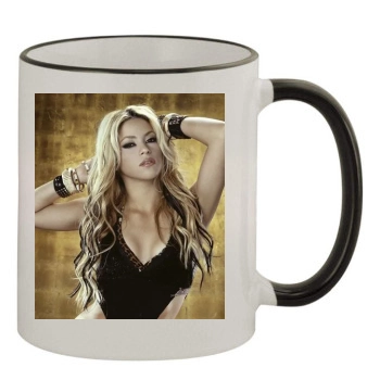 Shakira 11oz Colored Rim & Handle Mug