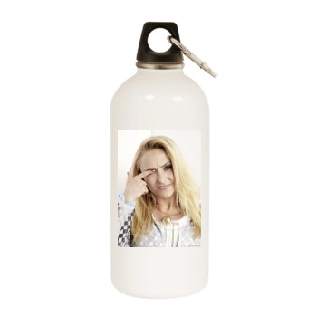 Hayden Panettiere White Water Bottle With Carabiner