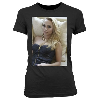 Hayden Panettiere Women's Junior Cut Crewneck T-Shirt