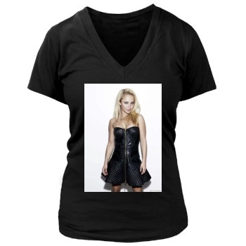 Hayden Panettiere Women's Deep V-Neck TShirt