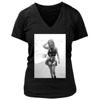 Hayden Panettiere Women's Deep V-Neck TShirt