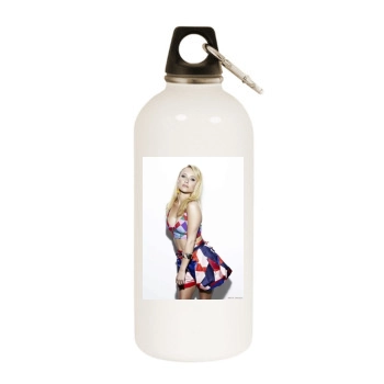 Hayden Panettiere White Water Bottle With Carabiner