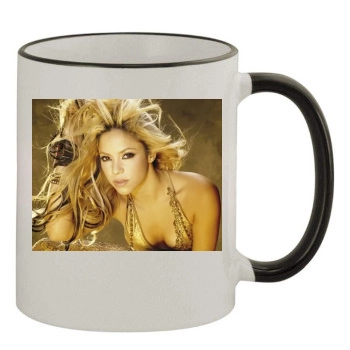 Shakira 11oz Colored Rim & Handle Mug