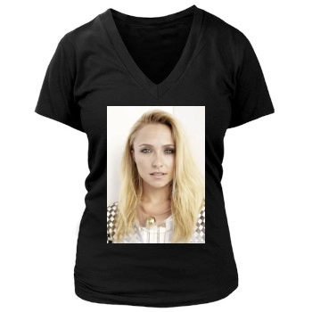 Hayden Panettiere Women's Deep V-Neck TShirt