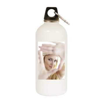 Hayden Panettiere White Water Bottle With Carabiner