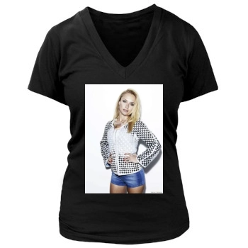 Hayden Panettiere Women's Deep V-Neck TShirt