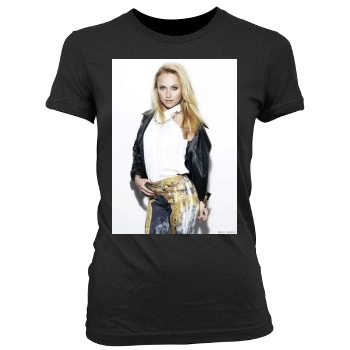 Hayden Panettiere Women's Junior Cut Crewneck T-Shirt