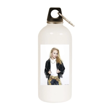 Hayden Panettiere White Water Bottle With Carabiner