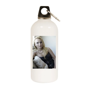 Hayden Panettiere White Water Bottle With Carabiner