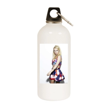 Hayden Panettiere White Water Bottle With Carabiner