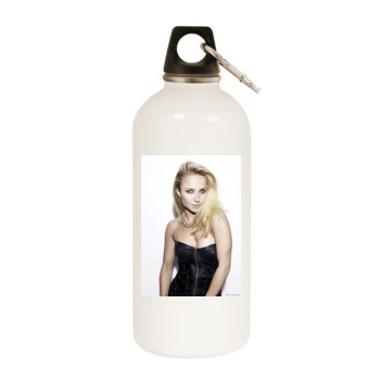 Hayden Panettiere White Water Bottle With Carabiner