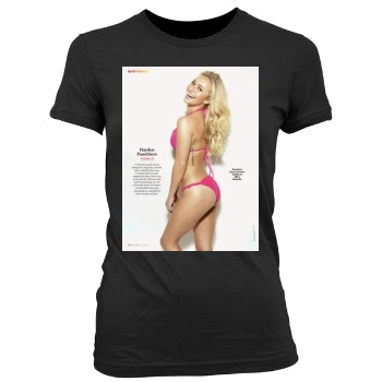 Hayden Panettiere Women's Junior Cut Crewneck T-Shirt