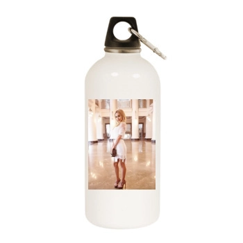 Hayden Panettiere White Water Bottle With Carabiner