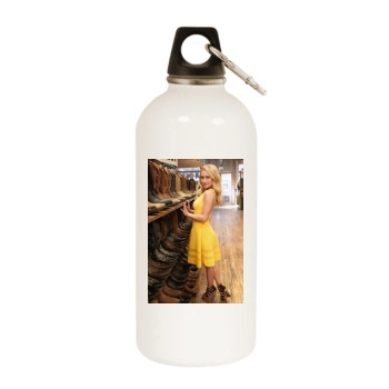 Hayden Panettiere White Water Bottle With Carabiner