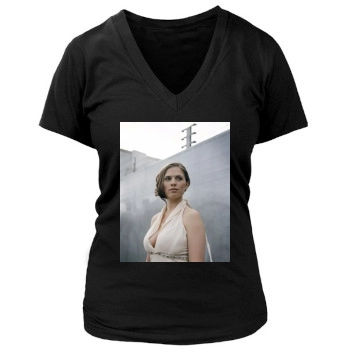 Hayley Atwell Women's Deep V-Neck TShirt