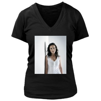 Hayley Atwell Women's Deep V-Neck TShirt