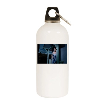 Hayley Atwell White Water Bottle With Carabiner