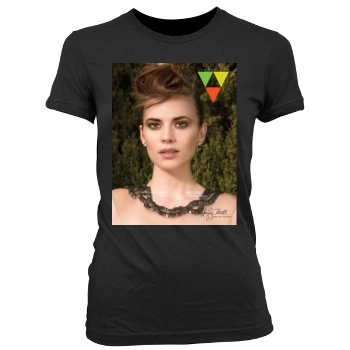 Hayley Atwell Women's Junior Cut Crewneck T-Shirt