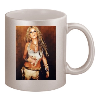 Shakira 11oz Metallic Silver Mug