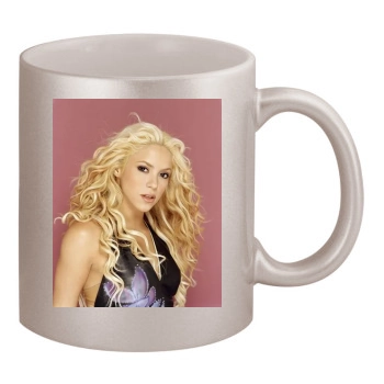 Shakira 11oz Metallic Silver Mug