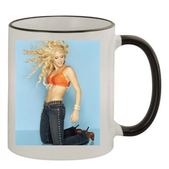 Shakira 11oz Colored Rim & Handle Mug