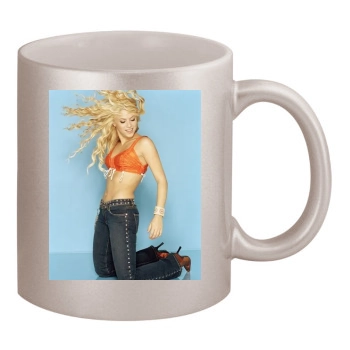 Shakira 11oz Metallic Silver Mug