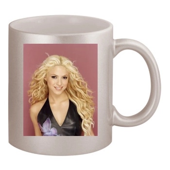 Shakira 11oz Metallic Silver Mug