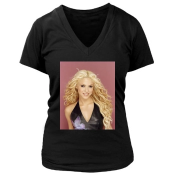 Shakira Women's Deep V-Neck TShirt