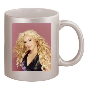 Shakira 11oz Metallic Silver Mug