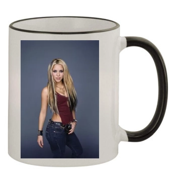 Shakira 11oz Colored Rim & Handle Mug