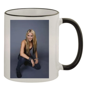 Shakira 11oz Colored Rim & Handle Mug