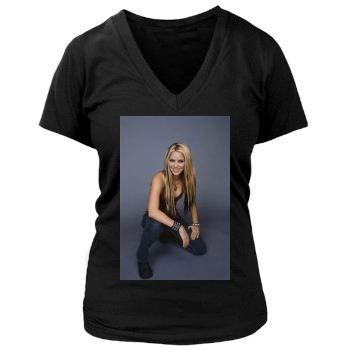 Shakira Women's Deep V-Neck TShirt