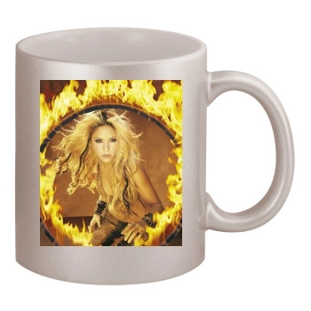 Shakira 11oz Metallic Silver Mug