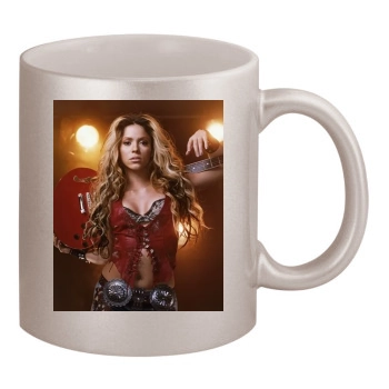 Shakira 11oz Metallic Silver Mug