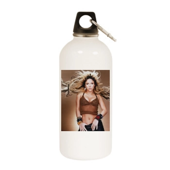 Shakira White Water Bottle With Carabiner